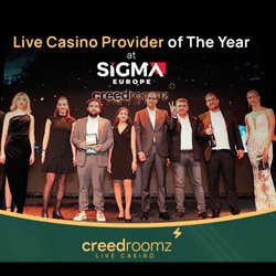 CreedRoomz sacré Logiciel de live casino 2023 au SiGMA Europe Awards 2023