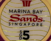 Authentique jeton du Marina Bay Sands