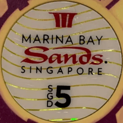 Authentique jeton du Marina Bay Sands