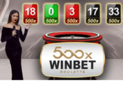 Winbet 500x Roulette du logiciel Amusnet