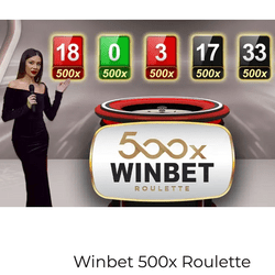 Winbet 500x Roulette du logiciel Amusnet