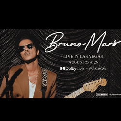 Bruno mars au Park MGM de Las Vegas