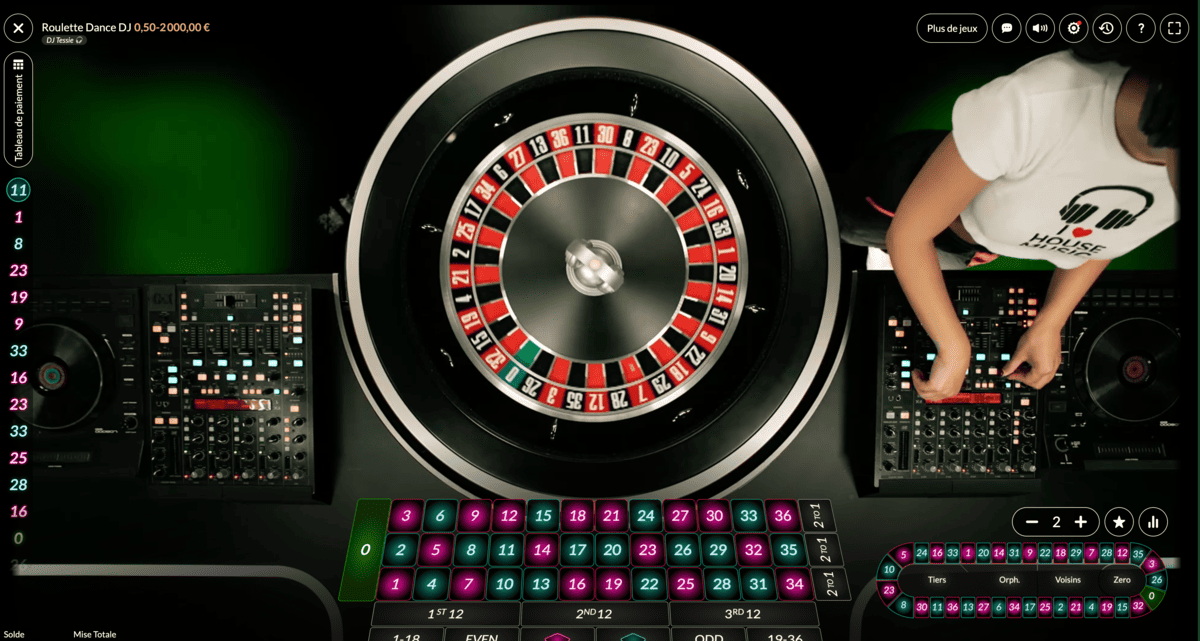 Platines de DJ Dance Roulette