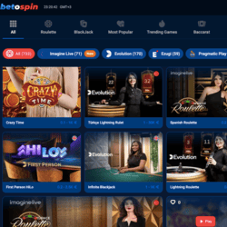 BetOspin intègre notre sélection de live casinos