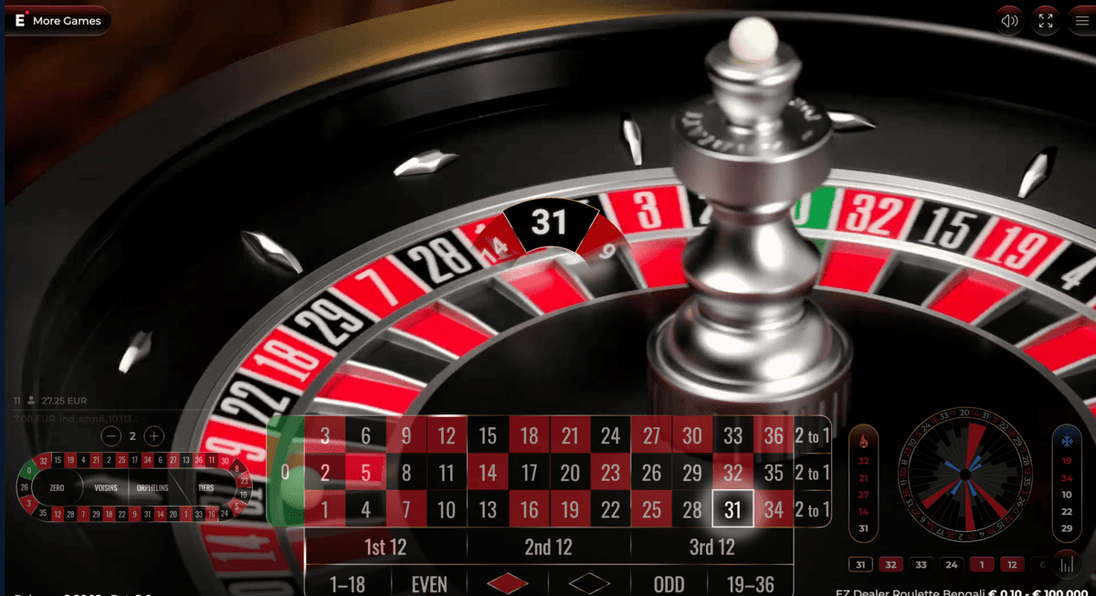 Numero Gagnant sur la Roulette Bengali