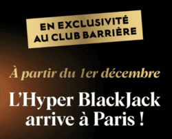 Hyper Blackjack au Club Barriere de Paris